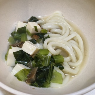 小松菜のうどん